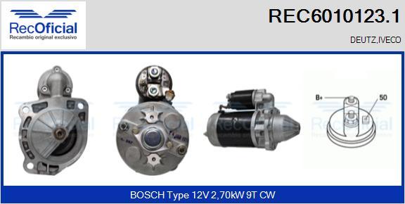 RECOFICIAL REC6010123.1 - Démarreur cwaw.fr