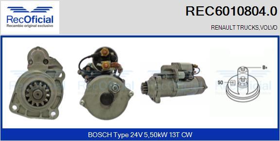 RECOFICIAL REC6010804.0 - Démarreur cwaw.fr