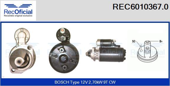 RECOFICIAL REC6010367.0 - Démarreur cwaw.fr