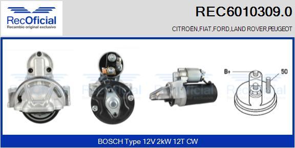 RECOFICIAL REC6010309.0 - Démarreur cwaw.fr