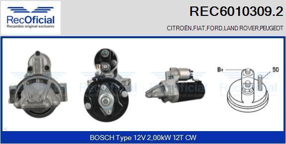 RECOFICIAL REC6010309.2 - Démarreur cwaw.fr