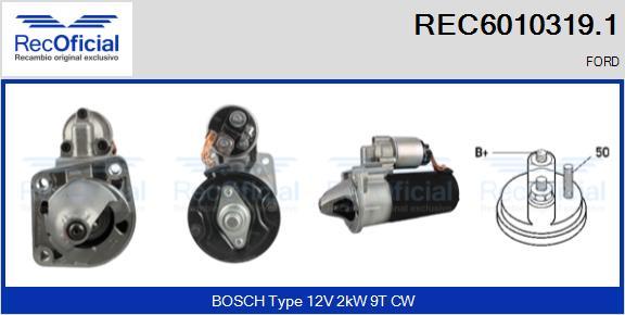 RECOFICIAL REC6010319.1 - Démarreur cwaw.fr