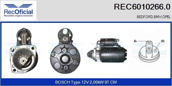 RECOFICIAL REC6010266.0 - Démarreur cwaw.fr