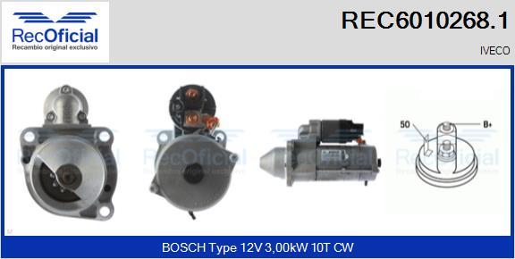 RECOFICIAL REC6010268.1 - Démarreur cwaw.fr