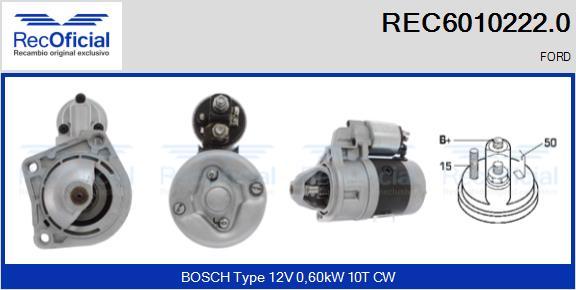 RECOFICIAL REC6010222.0 - Démarreur cwaw.fr