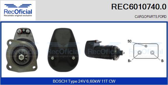 RECOFICIAL REC6010740.0 - Démarreur cwaw.fr