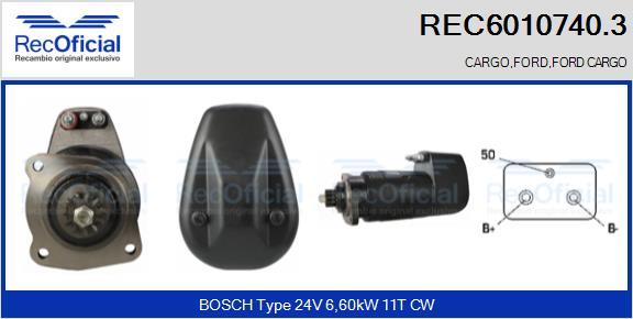 RECOFICIAL REC6010740.3 - Démarreur cwaw.fr