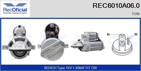 RECOFICIAL REC6010A06.0 - Démarreur cwaw.fr