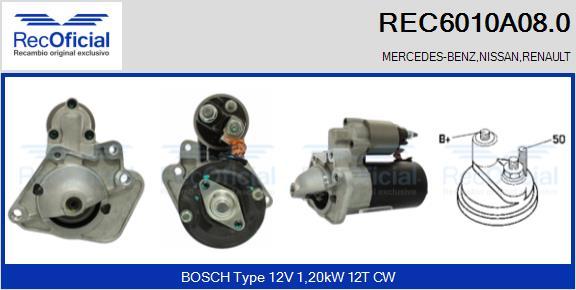 RECOFICIAL REC6010A08.0 - Démarreur cwaw.fr