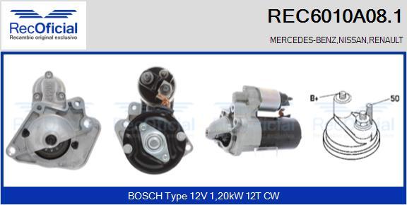 RECOFICIAL REC6010A08.1 - Démarreur cwaw.fr