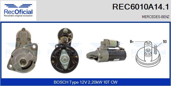 RECOFICIAL REC6010A14.1 - Démarreur cwaw.fr