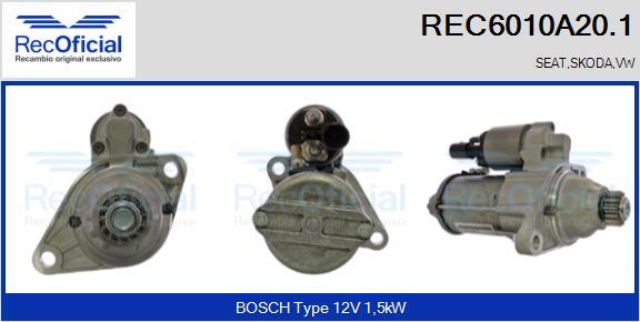 RECOFICIAL REC6010A20.1 - Démarreur cwaw.fr