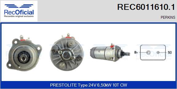 RECOFICIAL REC6011610.1 - Démarreur cwaw.fr