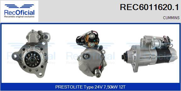 RECOFICIAL REC6011620.1 - Démarreur cwaw.fr