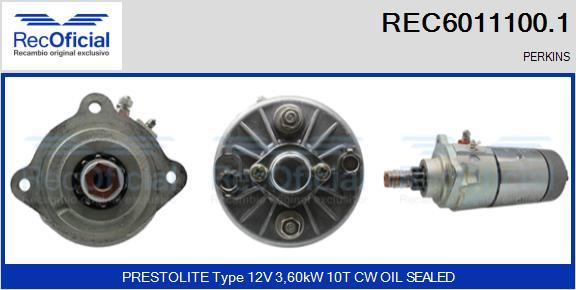 RECOFICIAL REC6011100.1 - Démarreur cwaw.fr