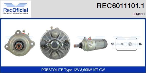 RECOFICIAL REC6011101.1 - Démarreur cwaw.fr