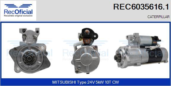 RECOFICIAL REC6035616.1 - Démarreur cwaw.fr