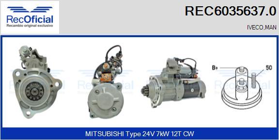 RECOFICIAL REC6035637.0 - Démarreur cwaw.fr