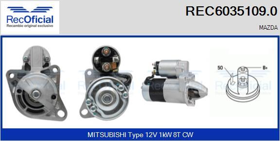 RECOFICIAL REC6035109.0 - Démarreur cwaw.fr