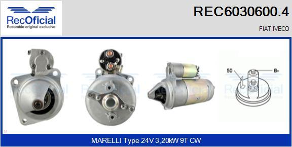 RECOFICIAL REC6030600.4 - Démarreur cwaw.fr