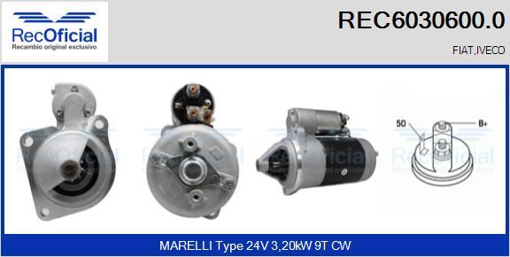 RECOFICIAL REC6030600.0 - Démarreur cwaw.fr