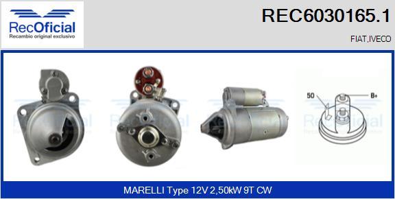 RECOFICIAL REC6030165.1 - Démarreur cwaw.fr