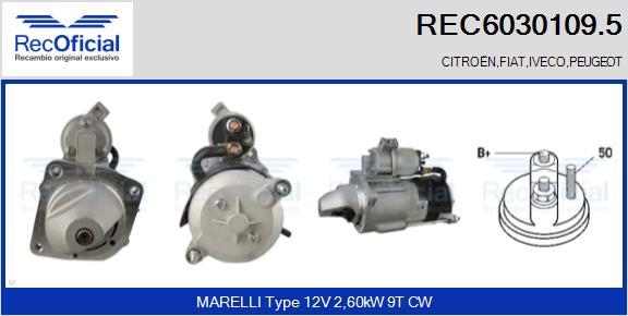 RECOFICIAL REC6030109.5 - Démarreur cwaw.fr