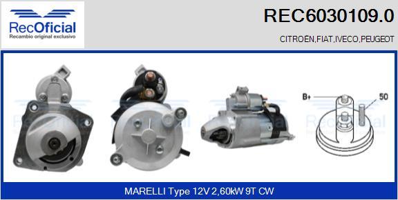 RECOFICIAL REC6030109.0 - Démarreur cwaw.fr