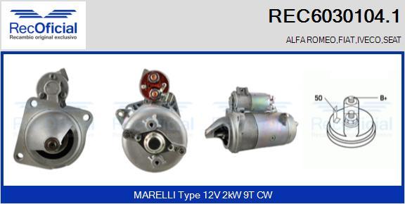 RECOFICIAL REC6030104.1 - Démarreur cwaw.fr