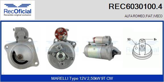 RECOFICIAL REC6030100.4 - Démarreur cwaw.fr