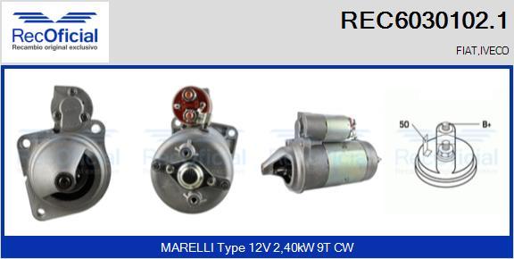 RECOFICIAL REC6030102.1 - Démarreur cwaw.fr