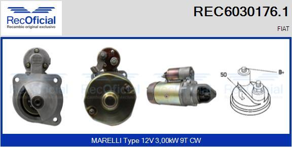 RECOFICIAL REC6030176.1 - Démarreur cwaw.fr