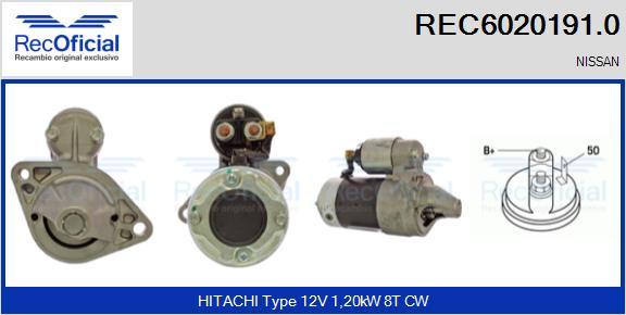 RECOFICIAL REC6020191.0 - Démarreur cwaw.fr