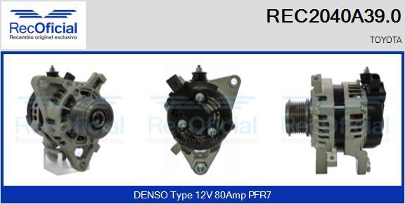 RECOFICIAL REC2040A39.0 - Alternateur cwaw.fr