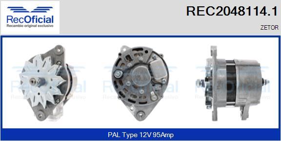 RECOFICIAL REC2048114.1 - Alternateur cwaw.fr