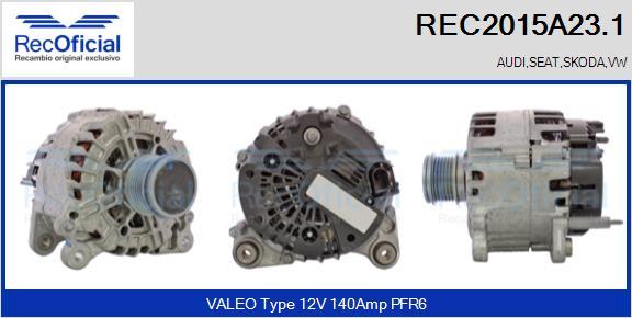 RECOFICIAL REC2015A23.1 - Alternateur cwaw.fr