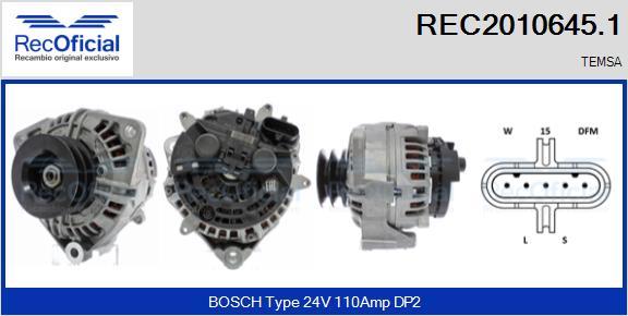 RECOFICIAL REC2010645.1 - Alternateur cwaw.fr