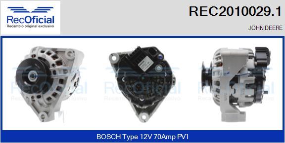 RECOFICIAL REC2010029.1 - Alternateur cwaw.fr