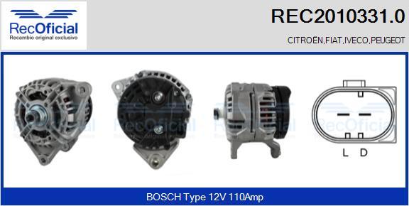 RECOFICIAL REC2010331.0 - Alternateur cwaw.fr