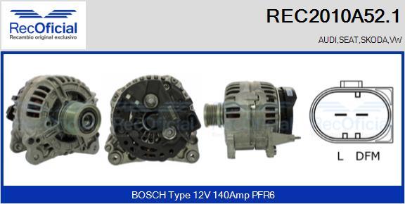 RECOFICIAL REC2010A52.1 - Alternateur cwaw.fr