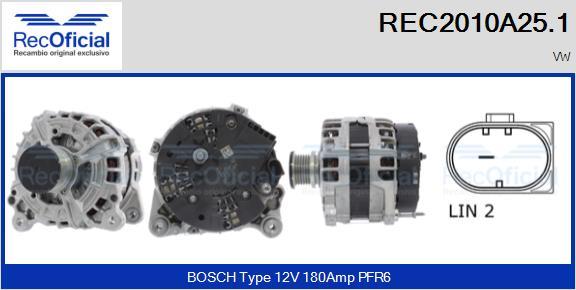 RECOFICIAL REC2010A25.1 - Alternateur cwaw.fr