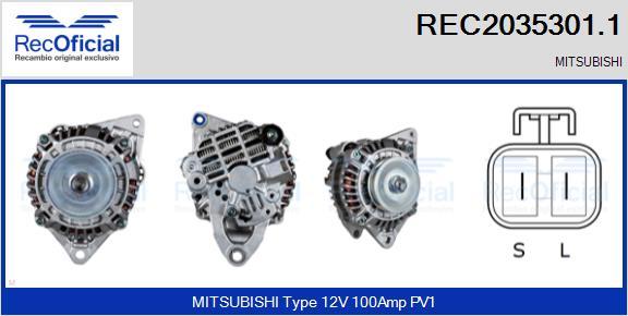 RECOFICIAL REC2035301.1 - Alternateur cwaw.fr