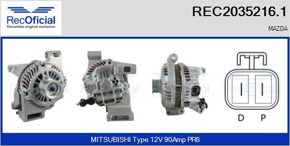 RECOFICIAL REC2035216.1 - Alternateur cwaw.fr