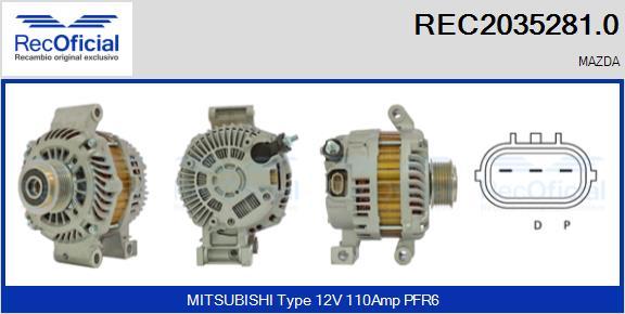 RECOFICIAL REC2035281.0 - Alternateur cwaw.fr