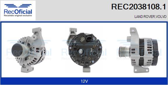 RECOFICIAL REC2038108.1 - Alternateur cwaw.fr