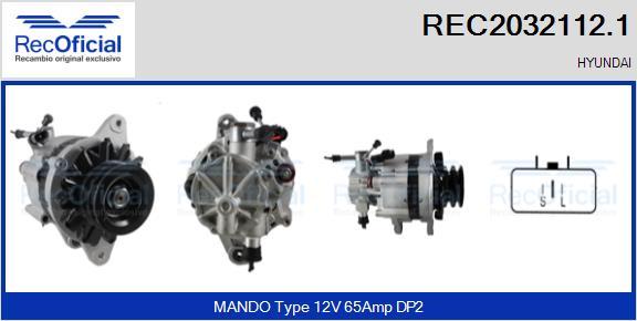 RECOFICIAL REC2032112.1 - Alternateur cwaw.fr