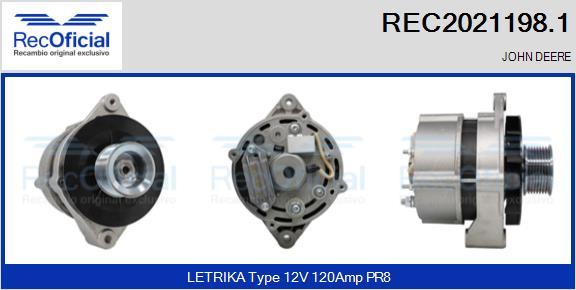 RECOFICIAL REC2021198.1 - Alternateur cwaw.fr