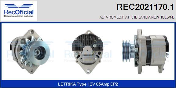 RECOFICIAL REC2021170.1 - Alternateur cwaw.fr