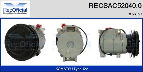 RECOFICIAL RECSAC52040.0 - Compresseur, climatisation cwaw.fr