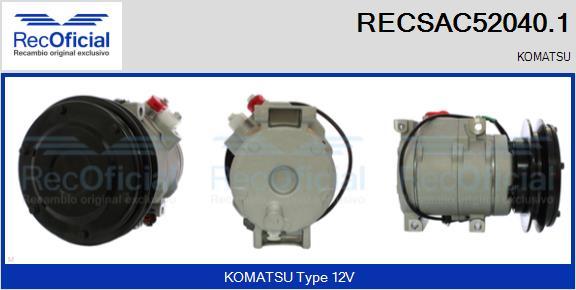 RECOFICIAL RECSAC52040.1 - Compresseur, climatisation cwaw.fr